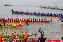 CAMBODIA, Phnom Penh, Water Festival, racing boats, Tonle Sap River, CAM1538JPL