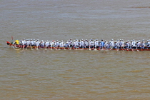 CAMBODIA, Phnom Penh, Water Festival, racing boats, Tonle Sap River, CAM1547JPL