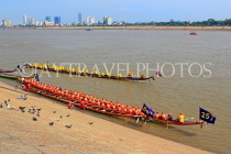 CAMBODIA, Phnom Penh, Water Festival, racing boats, Tonle Sap River, CAM1565JPL