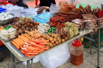 CAMBODIA, Phnom Penh, Water Festival, street food stalls by the riverside, CAM1868JPL