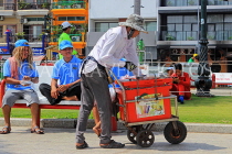 CAMBODIA, Phnom Penh, mobile Ice Cream vendor with his cart, CAM1847JPL