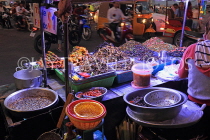CAMBODIA, Phnom Penh, street food, night market, fried insects, CAM1992JPL