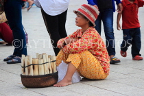 CAMBODIA, Phnom Penh, street food, vendor selling snacks, CAM2092JPL
