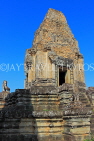CAMBODIA, Siem Reap, Angkor, Pre Rup Temple, large tower on temple top, CAM1067JPL