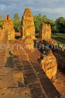 CAMBODIA, Siem Reap, Angkor, Pre Rup Temple, sunset view, from temple top, CAM1073JPL