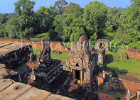 CAMBODIA, Siem Reap, Angkor, Pre Rup Temple, view from temple top, CAM1053JPL