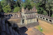 CAMBODIA, Siem Reap, Angkor, Ta Keo Temple, view from higher terrace, CAM1013JPL