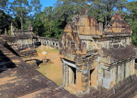 CAMBODIA, Siem Reap, Angkor, Ta Keo Temple, view from higher terrace, CAM1014JPL