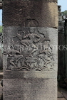 CAMBODIA, Siem Reap, Angkor Thom, Bayon Temple, Apsara carvings on pillars, CAM724JPL