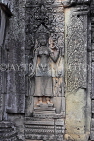 CAMBODIA, Siem Reap, Angkor Thom, Bayon Temple, Devata stone carving, CAM718JPL