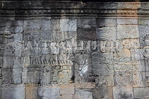 CAMBODIA, Siem Reap, Angkor Thom, Bayon Temple, bas-relief galleries, CAM741JPL