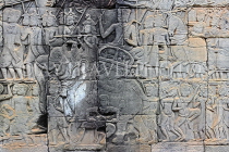 CAMBODIA, Siem Reap, Angkor Thom, Bayon Temple, bas-relief galleries, CAM742JPL