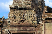 CAMBODIA, Siem Reap, Angkor Thom, Bayon Temple, stone carvings, CAM764JPL