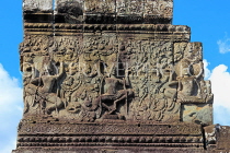 CAMBODIA, Siem Reap, Angkor Thom, Bayon Temple, stone carvings, CAM765JPL