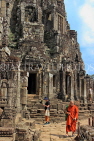 CAMBODIA, Siem Reap, Angkor Thom, Bayon Temple, upper terrace, CAM820JPL