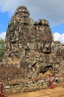 CAMBODIA, Siem Reap, Angkor Thom, Bayon Temple, upper terrace, stone faces, CAM823JPL