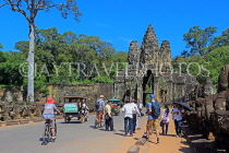 CAMBODIA, Siem Reap, Angkor Thom, South Gate, entrance to the city, CAM969JPL