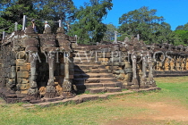 CAMBODIA, Siem Reap, Angkor Thom, Terrace of Elephants, CAM943JPL