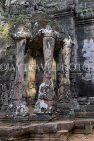 CAMBODIA, Siem Reap, Angkor Thom, Victory Gate, Eyrawana elephants, CAM991JPL