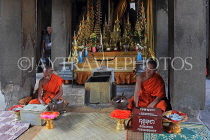 CAMBODIA, Siem Reap, Angkor Wat, Buddhist monks who offer blessings, CAM512JPL