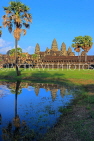 CAMBODIA, Siem Reap, Angkor Wat, and pool reflection, CAM442JPL