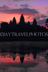 CAMBODIA, Siem Reap, Angkor Wat, sunrise view, CAM352JPL