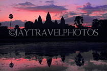 CAMBODIA, Siem Reap, Angkor Wat, sunrise view, CAM353JPL