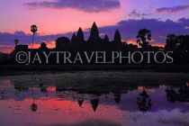 CAMBODIA, Siem Reap, Angkor Wat, sunrise view, CAM356JPL