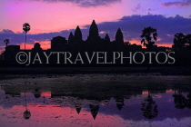 CAMBODIA, Siem Reap, Angkor Wat, sunrise view, CAM357JPL