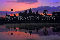 CAMBODIA, Siem Reap, Angkor Wat, sunrise view, CAM358JPL