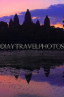 CAMBODIA, Siem Reap, Angkor Wat, sunrise view, CAM359JPL