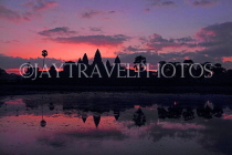 CAMBODIA, Siem Reap, Angkor Wat, sunrise view, CAM362JPL