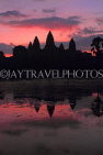 CAMBODIA, Siem Reap, Angkor Wat, sunrise view, CAM363JPL