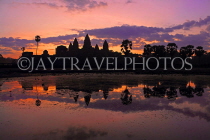 CAMBODIA, Siem Reap, Angkor Wat, sunrise view, CAM366JPL