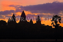 CAMBODIA, Siem Reap, Angkor Wat, sunrise view, CAM368JPL