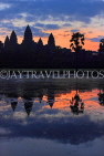 CAMBODIA, Siem Reap, Angkor Wat, sunrise view, CAM375JPL