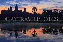 CAMBODIA, Siem Reap, Angkor Wat, sunrise view, CAM378JPL