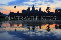 CAMBODIA, Siem Reap, Angkor Wat, sunrise view, CAM379JPL