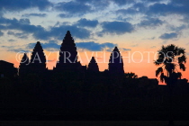 CAMBODIA, Siem Reap, Angkor Wat, sunrise view, CAM381JPL