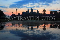 CAMBODIA, Siem Reap, Angkor Wat, sunrise view, CAM383JPL