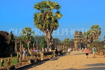 CAMBODIA, Siem Reap, Angkor Wat, temple complex, Terrace of Honor, CAM536JPL