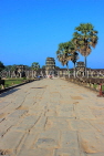 CAMBODIA, Siem Reap, Angkor Wat, temple complex, Terrace of Honor, CAM537JPL