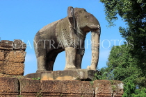 CAMBODIA, Siem Reap, East Mebon Temple, elephant sculpture, CAM1264JPL
