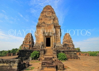 CAMBODIA, Siem Reap, East Mebon Temple, upper terrace towers, CAM1260JPL