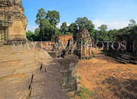 CAMBODIA, Siem Reap, East Mebon Temple, view from lower terrace, CAM1254JPL