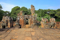 CAMBODIA, Siem Reap, East Mebon Temple, view from upper terrace, CAM1257JPL