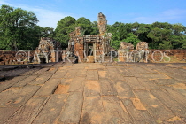 CAMBODIA, Siem Reap, East Mebon Temple, view from upper terrace, CAM1258JPL