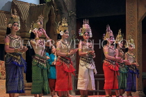 CAMBODIA, Siem Reap, Khmer Dancing, Apsara Dancers, CAM299JPL