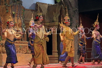 CAMBODIA, Siem Reap, Khmer Dancing, Classical (Tep Monorom) Dance, CAM262JPL