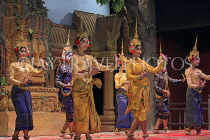 CAMBODIA, Siem Reap, Khmer Dancing, Classical (Tep Monorom) Dance, CAM263JPL